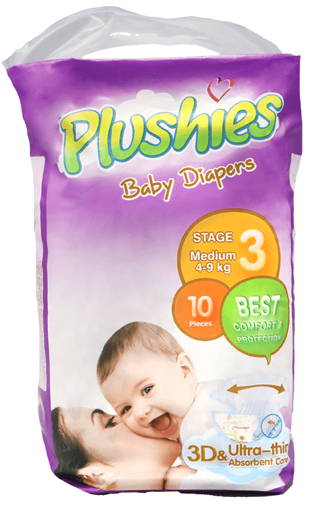Baby Diapers Ultra Thin Stage 3 Medium 10 PCs